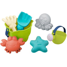 Load image into Gallery viewer, Baby Kids Beach Toy Set Silicone Shovel Tool Kit Children Summer Beach Play Sand Bucket Rake Hourglass Sandbox Set Toys
