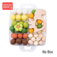 Load image into Gallery viewer, 1Set DIY Crafts Gift Crochet Beads Wooden Beads Birth Gift Handmade Making Necklace Bracelet Wood Pendant Baby Product Blank Toy
