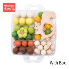 Load image into Gallery viewer, 1Set DIY Crafts Gift Crochet Beads Wooden Beads Birth Gift Handmade Making Necklace Bracelet Wood Pendant Baby Product Blank Toy
