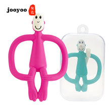 Load image into Gallery viewer, Soft Silicone Cartoon Monkey Toddler Molar Teeth Pain Relief Tool Kids Teether Educational Toy Baby Shower Gift
