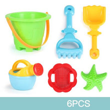Load image into Gallery viewer, Beach Sand Play Toys set Kids Seaside Bucket Shovel Rake Kit Play Toy digging sand shovel tool gifts Random Color
